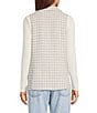 I.N. San Francisco Check Boucle Button Front Suiting Vest, Color:Multi - Image 2