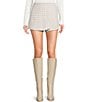 I.N. San Francisco Check Coordinating Wrap Skort, Color:Multi - Image 1