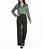 I.N. San Francisco Collared Button Front Long Sleeve Shirt - Image 3