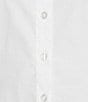I.N. San Francisco Collared Long Sleeve Button Front Top, Color:White - Image 4