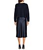 I.N. San Francisco Crew Neck Long Sleeve Pullover Sweater Dress - Image 2