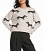 I.N. San Francisco Dog Long Sleeve Sweater - Image 1