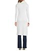 I.N. San Francisco Faux Fur Collar Long Sleeve Tie Front Duster - Image 2