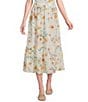 I.N. San Francisco Floral Printed Tiered Trim Maxi Skirt - Image 1