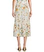 I.N. San Francisco Floral Printed Tiered Trim Maxi Skirt - Image 2