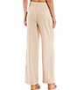 Color:Sand - Image 2 - High Rise Wide Leg Pleated Pants