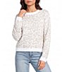 I.N. San Francisco Long Sleeve Cheetah Print Pullover Sweater - Image 1