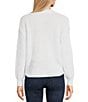 I.N. San Francisco Long Sleeve Crew Neck Cropped Pullover Sweater, Color:Ivory - Image 2