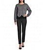 I.N. San Francisco Long Sleeve Lace Trim Sweater - Image 6