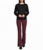 I.N. San Francisco Long Sleeve Lace Trim Sweater - Image 3
