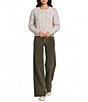 I.N. San Francisco Metallic Cable Knit Long Sleeve Pullover Sweater - Image 3