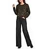 I.N. San Francisco Metallic Cable Knit Long Sleeve Pullover Sweater - Image 6