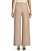 I.N. San Francisco Mid Rise Wide Leg Pinstripe Coordinating Tailored Pants, Color:Heather Mocha - Image 2