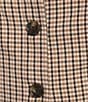 I.N. San Francisco Plaid Square Neck Button Front Cropped Coordinating Vest - Image 4