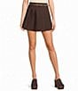 I.N. San Francisco Pleated Belted Mini Skirt - Image 1