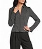 I.N. San Francisco Poplin Collared Button Front Long Sleeve Top - Image 1