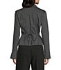 I.N. San Francisco Poplin Collared Button Front Long Sleeve Top - Image 2