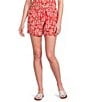 I.N. San Francisco Printed Wrap Tie Front Skort - Image 1