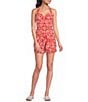 I.N. San Francisco Printed Wrap Tie Front Skort - Image 3