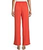 Color:Coral - Image 2 - Pull On Tie Front Pants