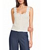 I.N. San Francisco Scalloped Button Front Crochet Sweater - Image 1