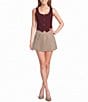 I.N. San Francisco Scoop Neck Button Front Cropped Vest - Image 3