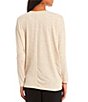 Color:Oatmeal - Image 2 - Scoop Neck Dolman 3/4 Sleeve Top
