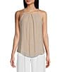 Color:Sand - Image 1 - Sleeveless Scallop Edge Pull-On Tank Top