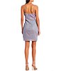 Color:Confetti - Image 2 - Sleeveless Shimmer Faux-Wrap Dress