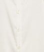 I.N. San Francisco Solid Stretch Satin Collared Button Front Long Sleeve Blouse, Color:Ivory - Image 4