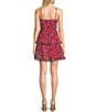 Color:Orange Ditsy Floral - Image 2 - Spaghetti Strap Ditsy Floral Printed Dress