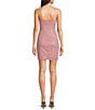 I.N. San Francisco Spaghetti Strap V-Neck Fitted Pleated Wrap Dress - Image 6