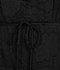 Color:Black - Image 3 - Spaghetti Strap V-Neck Ruffle Asymmetrical Midi Dress