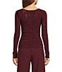 I.N. San Francisco Square Neck Long Sleeve Crop Top - Image 2