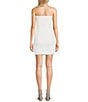 Color:Off White - Image 2 - Strapless Ruched Mesh Drape Side Mini Dress