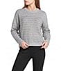 I.N. San Francisco Striped Long Sleeve Cropped Sweater - Image 1