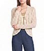 I.N. San Francisco Tie Front Long Sleeve Sweater - Image 1