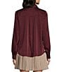 I.N.. San Francisco Collard Button Front Long Sleeve Shirt - Image 6