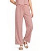 I.N.. San Francisco Striped Elastic Waist Woven Pants - Image 1