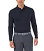 Color:Black - Image 1 - Long-Sleeve Ice Fil® Polo Shirt