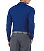 Color:Ink - Image 2 - Long-Sleeve Ice Fil® Polo Shirt