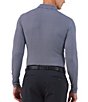 Color:Mini Check Black/White - Image 2 - Long-Sleeve IceFil® Polo Shirt