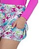 Color:Hot Pink Multi - Image 4 - Paddy Printed Layered 17 1/2#double; Skort