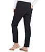Color:Black - Image 2 - 4 Way Stretch Lightweight Tummy Control Pull-On Ankle Pants