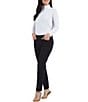 Color:Black - Image 3 - 4 Way Stretch Lightweight Tummy Control Pull-On Ankle Pants