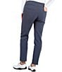 Color:Charcoal - Image 2 - 4 Way Stretch Lightweight Tummy Control Pull-On Ankle Pants