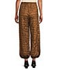 IC Collection Coordinating Metallic Pucker Balloon Pants, Color:Copper - Image 2