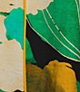 Color:Green - Image 4 - Floral Print Woven Crew Neck Sleeveless Asymmetrical High-Low Hem Tank Top