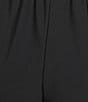 IC Collection Knit Elastic Waist Pull-On High Rise Barrel Pants, Color:Black - Image 4