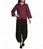 IC Collection Knit Lantern Pull-On Ankle Pant - Image 3